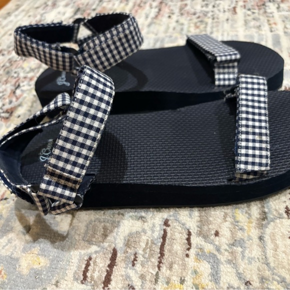J.Crew Gingham Sandals - Picture 2 of 3